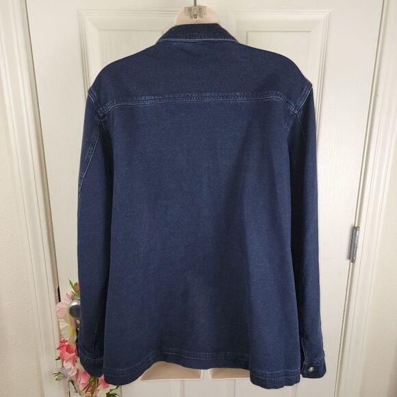Quacker factory dreamjeannes knit denim jacket xl - Picture 7 of 9